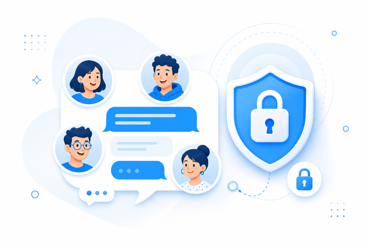 LineChit groups and secure chat lock